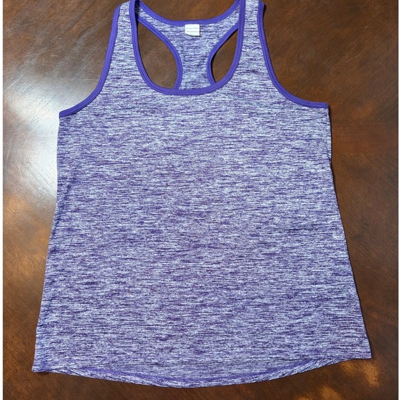 Sport-Tek Tops - Sport-Tek PosiCharge Purple Heather Racerback Tank Top Womens L LST390